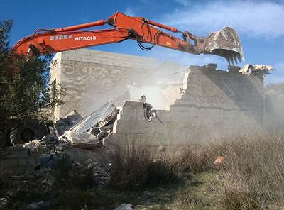 Demolition in Caudete